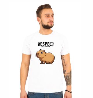 Obrázek 1 produktu Pánské tričko Respektuj Kapybaru Respect the Capybara