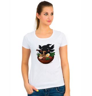 Obrázek 1 produktu Dámské tričko Černý Axolotl a Ramen