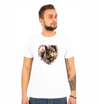 Obrázek 1 produktu Pánské tričko Veverka v Srdci