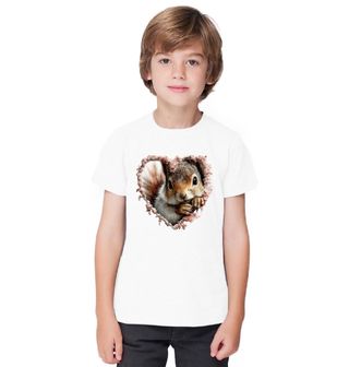 Obrázek 1 produktu Dětské tričko Veverka v Srdci