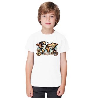 Obrázek 1 produktu Dětské tričko Starodávná Mapa Světa