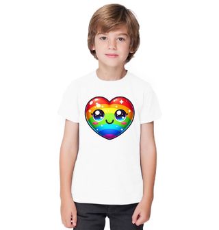 Obrázek 1 produktu Dětské tričko Duhové Srdíčko