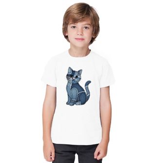Obrázek 1 produktu Dětské tričko Džínová Kočka