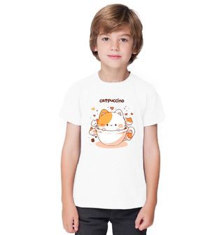 Obrázek 1 produktu Dětské tričko Kočičí Cappuccino Catpuccino