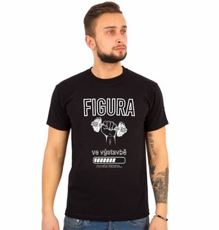 Obrázek 1 produktu Pánské tričko Figura ve výstavbě - Prosím čekejte
