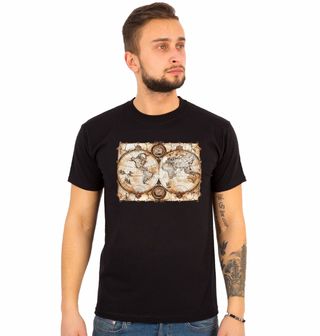 Obrázek 1 produktu Pánské tričko Pirátská Mapa Světa