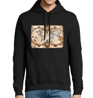 Obrázek 1 produktu Pánská mikina Pirátská Mapa Světa