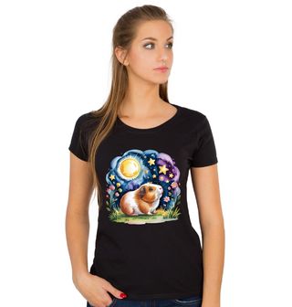 Obrázek 1 produktu Dámské tričko Morče pod Kouzelnými Hvězdami