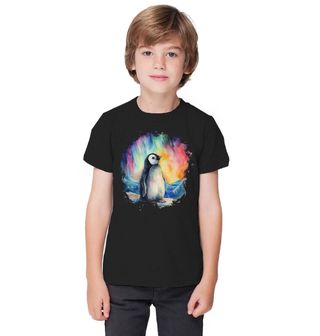 Obrázek 1 produktu Dětské tričko Malý Tučňák pod Polární Září