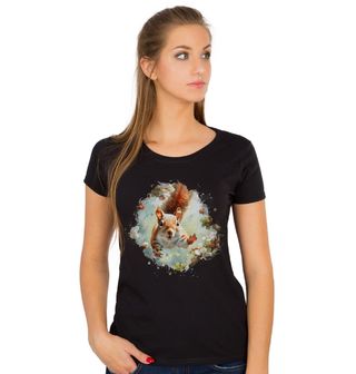 Obrázek 1 produktu Dámské tričko Hravá Veverka v Lese