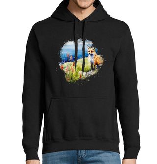 Obrázek 1 produktu Pánská mikina Liška na Břehu Lesního Jezera