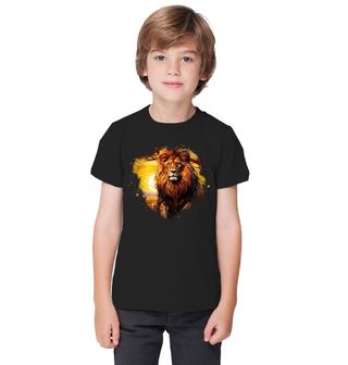 Obrázek 1 produktu Dětské tričko Lev při Západu Slunce