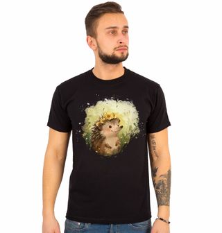 Obrázek 1 produktu Pánské tričko Usměvavý Ježek v Květinách