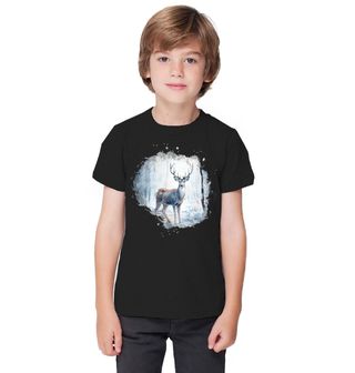 Obrázek 1 produktu Dětské tričko Jelen v Zimním Lese