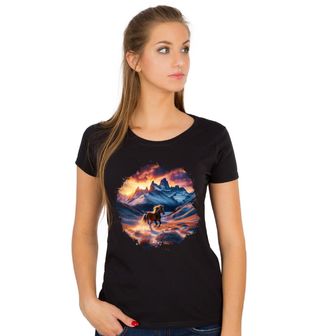 Obrázek 1 produktu Dámské tričko Divoký Kůň Mustang v Horské Krajině