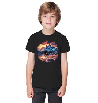 Obrázek 1 produktu Dětské tričko Divoký Kůň Mustang v Horské Krajině