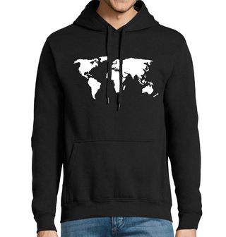 Obrázek 1 produktu Pánská mikina Mapa Světa Kontinentů