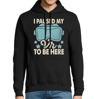 Obrázek 1 produktu Pánská mikina Zastavil jsem svou virtuální realitu, abych tu byl