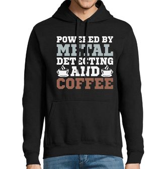 Obrázek 1 produktu Pánská mikina Poháněno Detekcí Kovů a Kávou