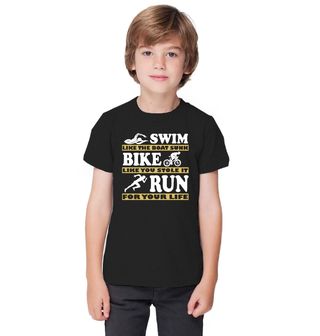 Obrázek 1 produktu Dětské tričko Život Triatlonisty