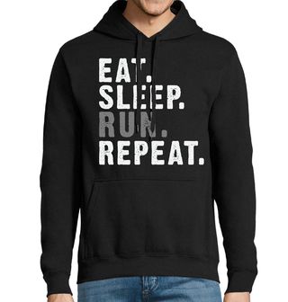 Obrázek 1 produktu Pánská mikina Jez Spi Běhej Opakuj Eat Sleep Run Repeat