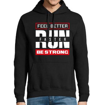 Obrázek 1 produktu Pánská mikina Běž pro lepší pocit Feel Better Run Faster Be Strong