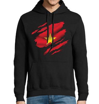 Obrázek 1 produktu Pánská mikina Vietnamská Vlajka pod Kůží