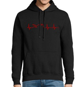 Obrázek 1 produktu Pánská mikina Červený Kardiogram a Sportovní Motorka