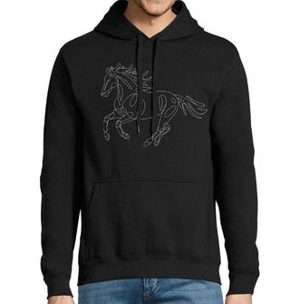 Obrázek 1 produktu Pánská mikina Běžící Kůň Line Art