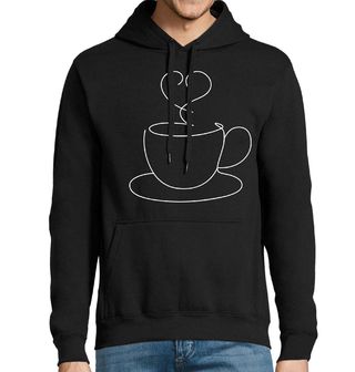 Obrázek 1 produktu Pánská mikina Šálek Kávy jedním tahem One Line Art