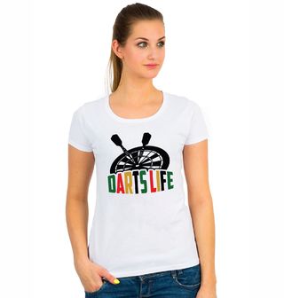 Obrázek 1 produktu Dámské tričko Život Šipkaře Darts Life