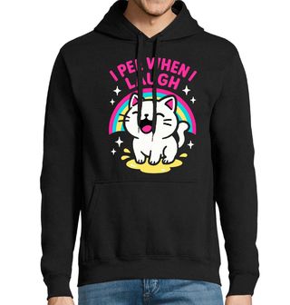 Obrázek 1 produktu Pánská mikina Smějící se Kočka I pee when I laugh
