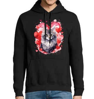 Obrázek 1 produktu Pánská mikina Britská dlouhosrstá Kočka mezi Srdci