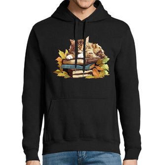 Obrázek 1 produktu Pánská mikina Mainská mývalí Kočka na Knihách