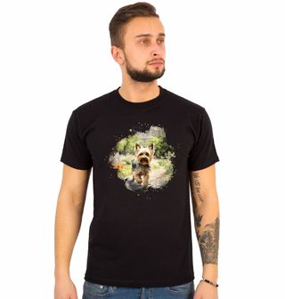 Obrázek 1 produktu Pánské tričko Jorkšírský teriér ve Městě