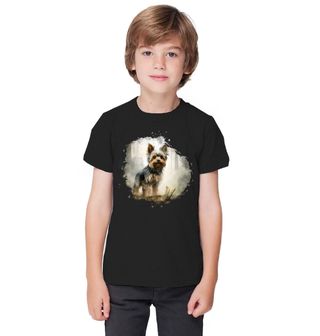 Obrázek 1 produktu Dětské tričko Dobrodružství s Jorkšírským teriérem