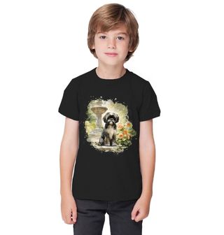 Obrázek 1 produktu Dětské tričko Zahradní Shih-tzu