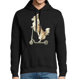 Obrázek 1 produktu Pánská mikina Corgi na Koloběžce