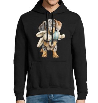 Obrázek 1 produktu Pánská mikina Jezevčík s Plyšovým Králíkem