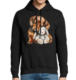 Obrázek 1 produktu Pánská mikina Roztomilý Jezevčík s Plyšákem