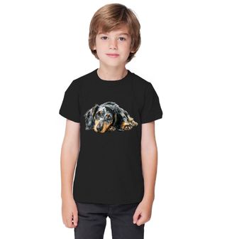 Obrázek 1 produktu Dětské tričko Černý Jezevčík Krátkosrstý