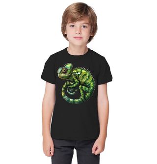 Obrázek 1 produktu Dětské tričko Zelený Chameleon