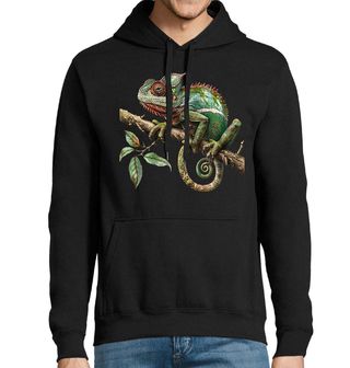 Obrázek 1 produktu Pánská mikina Zelený Chameleon na Větvi