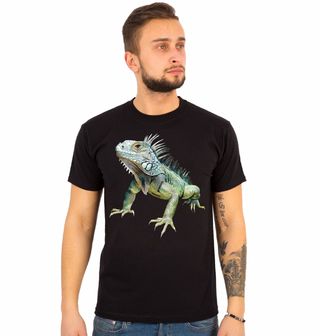 Obrázek 1 produktu Pánské tričko Majestátní Leguán zelený