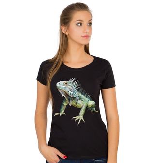 Obrázek 1 produktu Dámské tričko Majestátní Leguán zelený