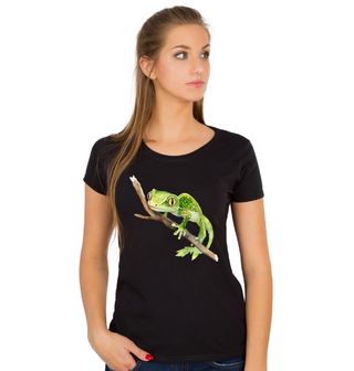 Obrázek 1 produktu Dámské tričko Novozélandský Zelený Gekon Naultinus