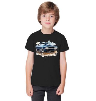 Obrázek 1 produktu Dětské tričko Modrý Dodge Challenger