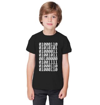 Obrázek 1 produktu Dětské tričko Binární Kód 0 a 1