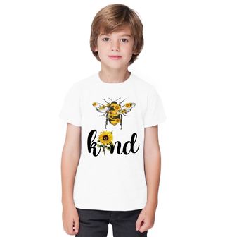 Obrázek 1 produktu Dětské tričko Včela mezi Slunečnicemi Bee Kind