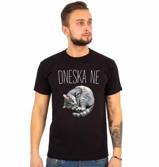 Obrázek 1 produktu Pánské tričko Spící Kočka Dneska ne